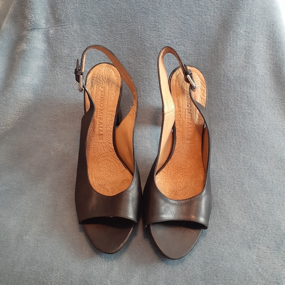 Pedro Miralles 1959 Leather Black Heels. - Picture 4 of 6